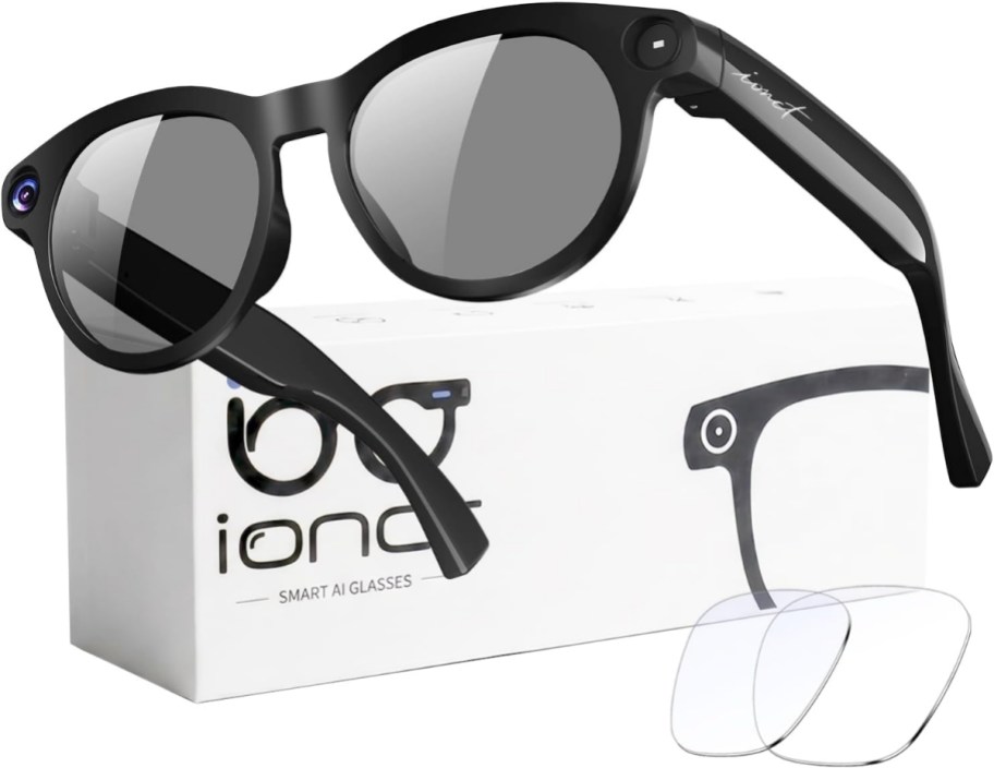 ion ct smart glases with extra lenses and box