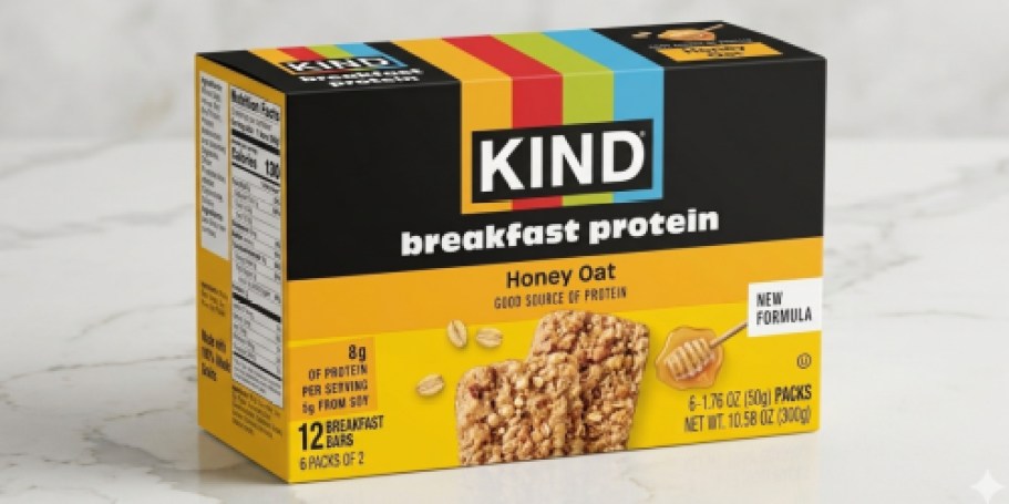 KIND Breakfast Protein Bars 30-Pack Just $16.65 Shipped on Amazon