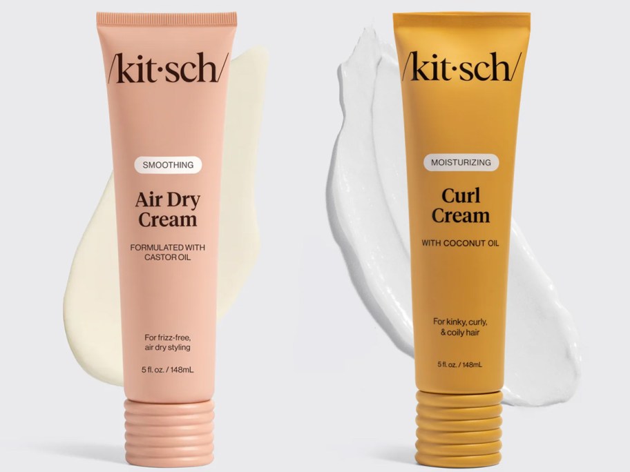 air dry cream and curl cream bottles 