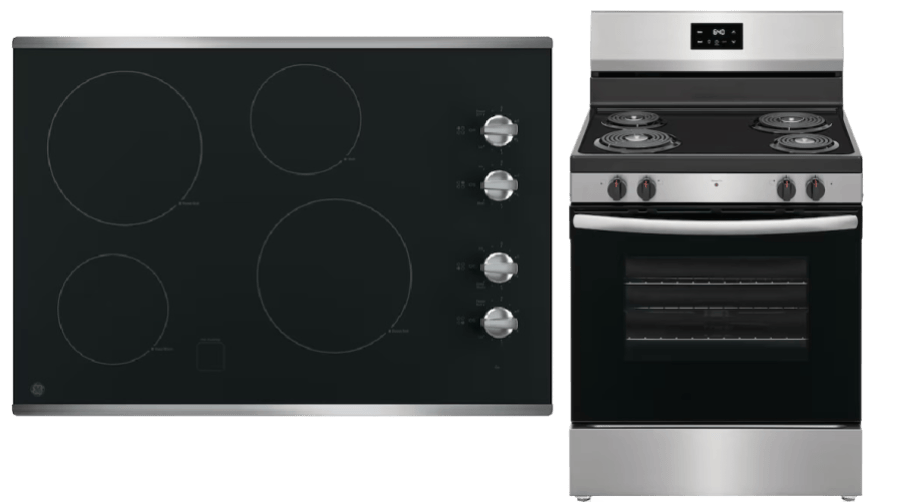 cooktop and oven