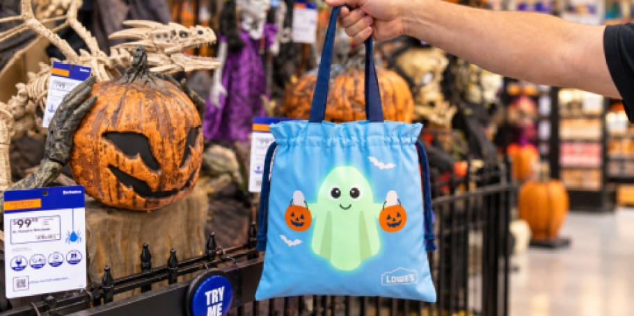 Head to Lowe’s October 3rd for a FREE Glow-in-the-Dark Treat Bag