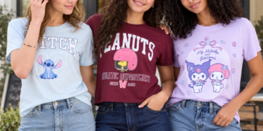 Disney, Hello Kitty, & More Graphic Tees from $6.93 on Macys.com (Reg. $20)