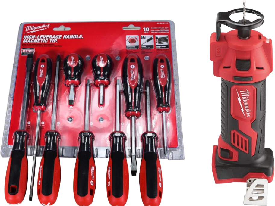 screwdriver set and rotary drill