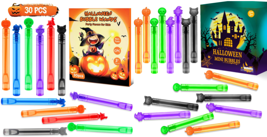 halloween bubble wands packs