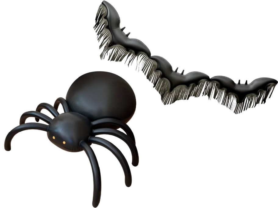 spider and bat black inflatables