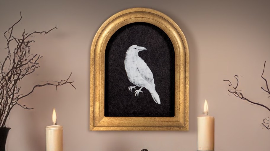 raven framed art print