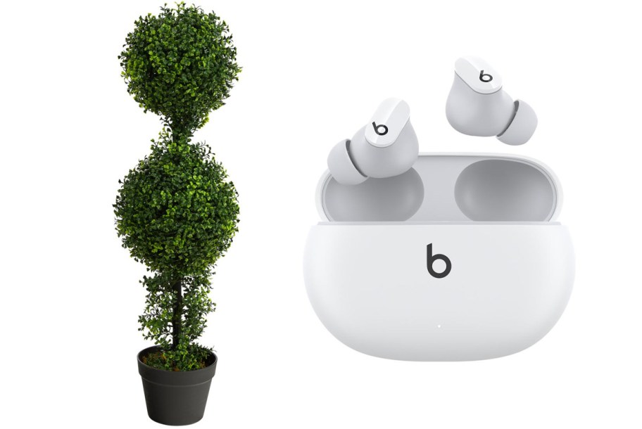 topiary and beats earbuds