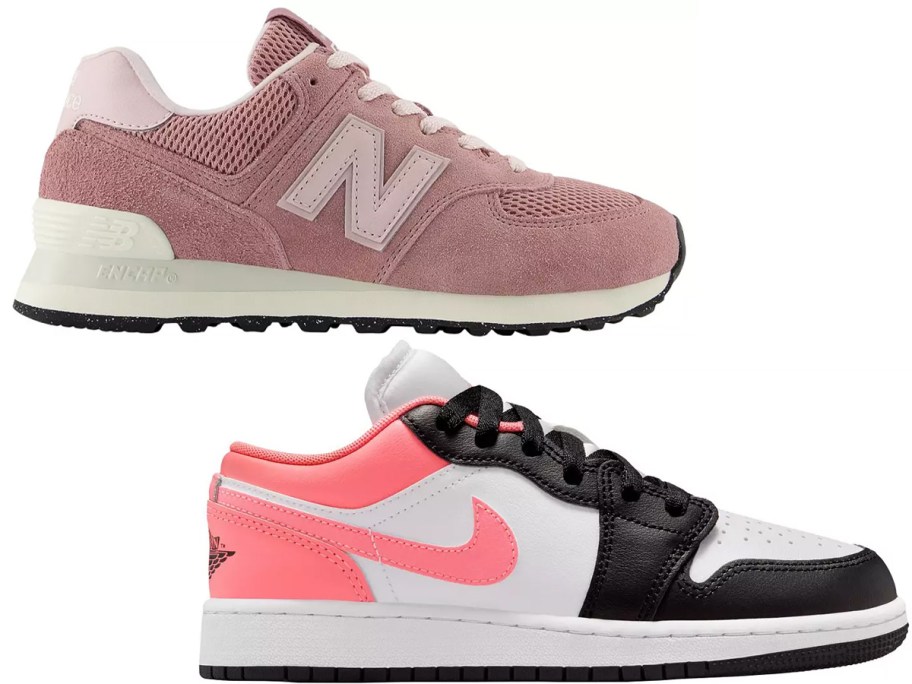 pink and black women shoes 