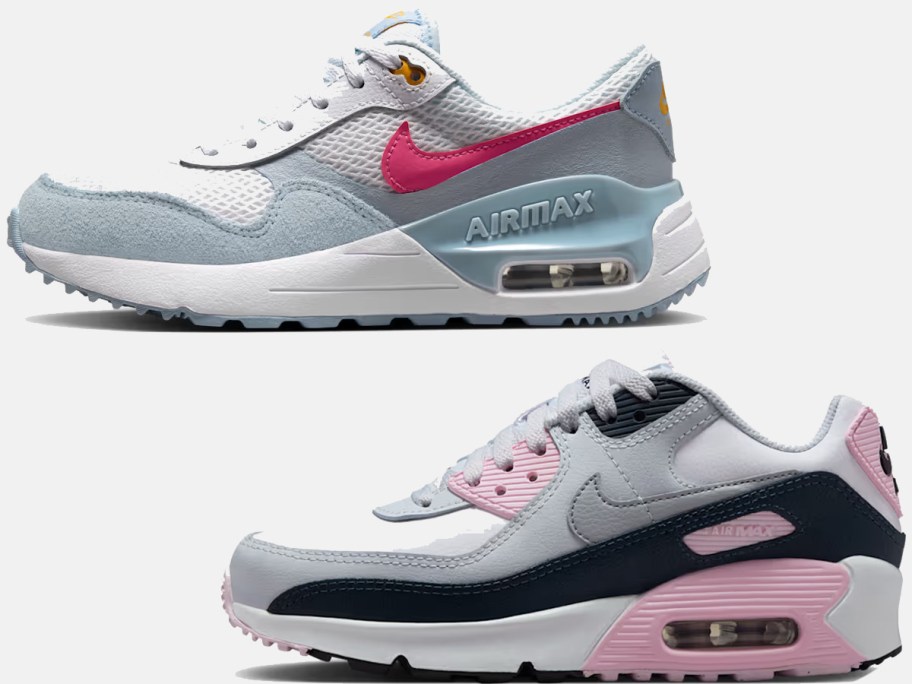 gray and pink nike shoes 