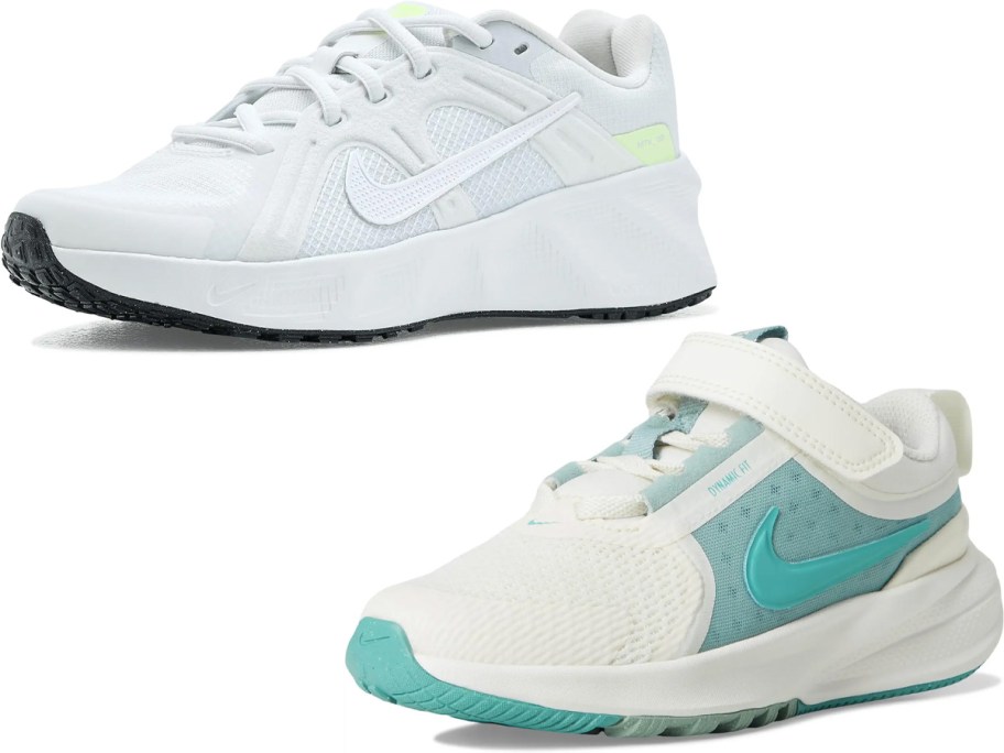 white and teal nike shoes 
