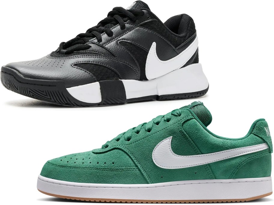 black and green nike shoes 