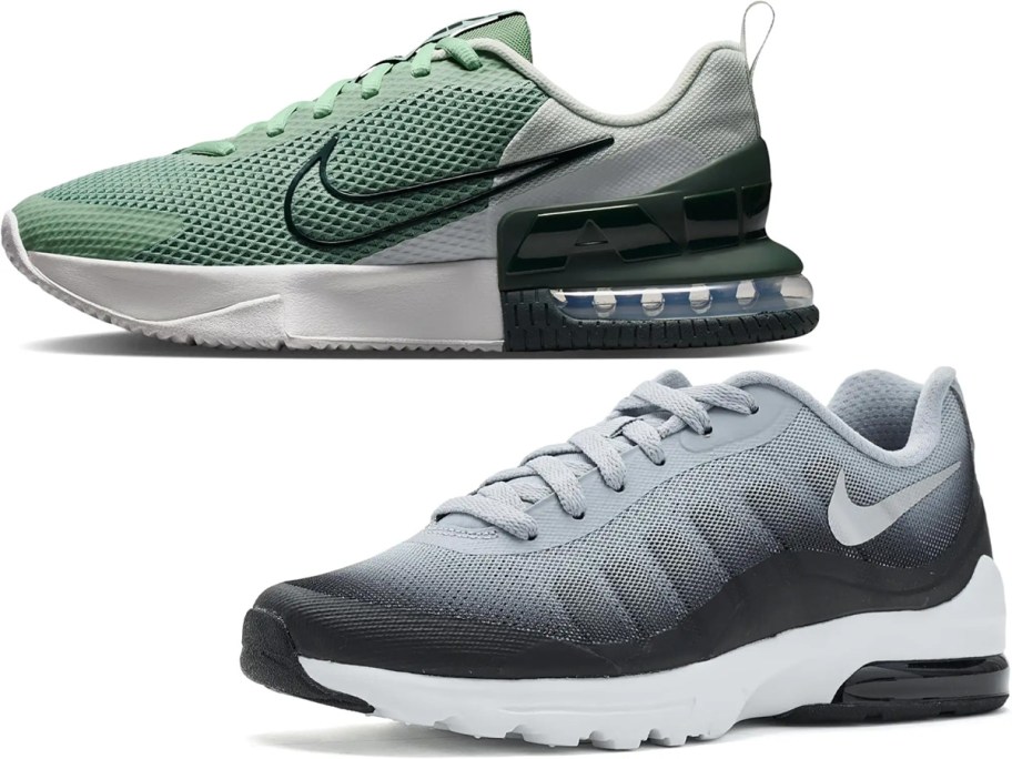green and black nike shoes 