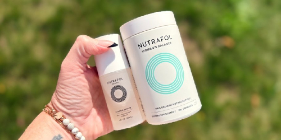 Save $40 on 3-Month Supply of Nutrafol w/ FREE Shipping & Strand Serum ($69 Value!)