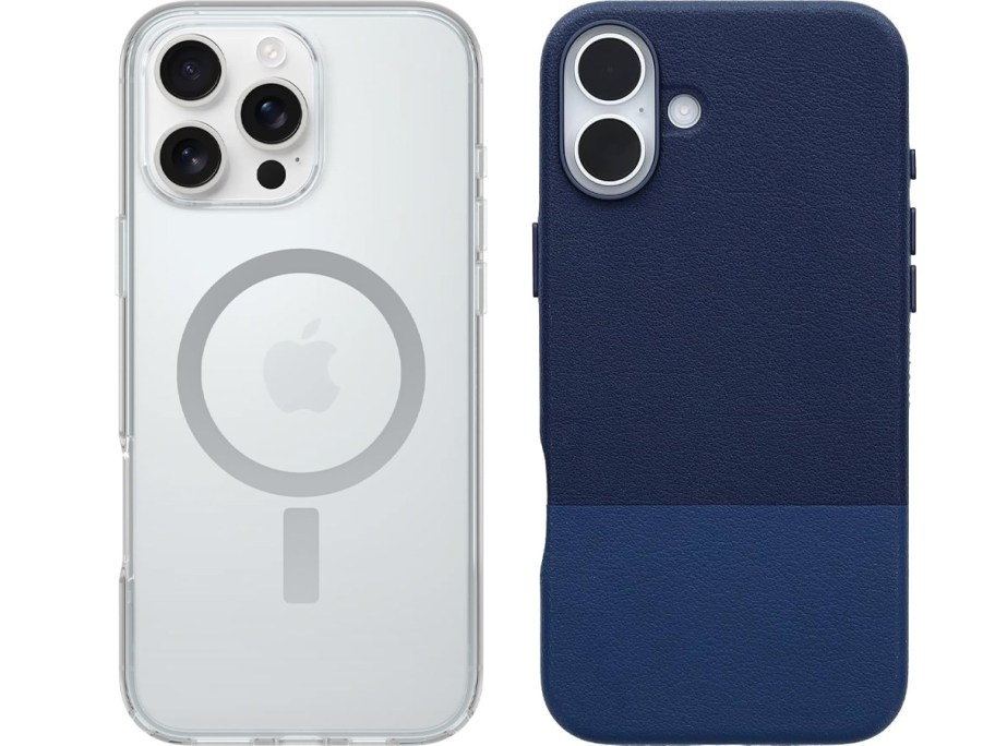 clear and blue phone cases 