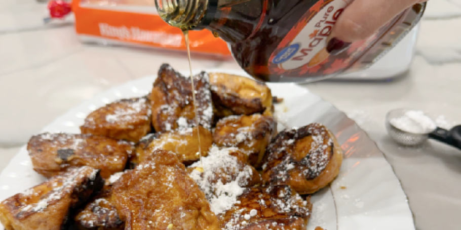 Make Pumpkin French Toast with King’s Hawaiian Rolls!