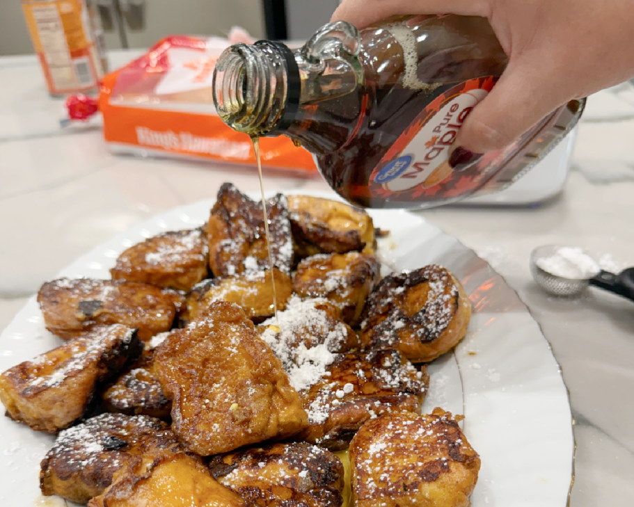 Make Pumpkin French Toast with King’s Hawaiian Rolls!