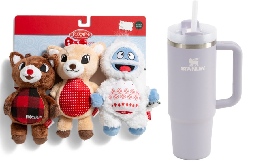 rudolph dog toys and gray stanley 