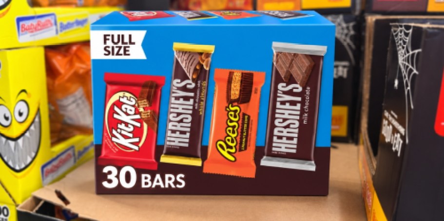 Hershey’s Full-Size Candy Bars 30-Pack Just $22.78 on SamsClub.com (76¢ Each!)