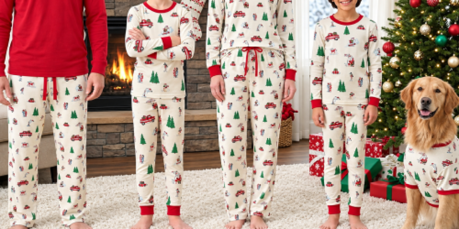 Matching Family Christmas Pajamas from $9.98 on SamsClub.com (Pet PJs Too!)