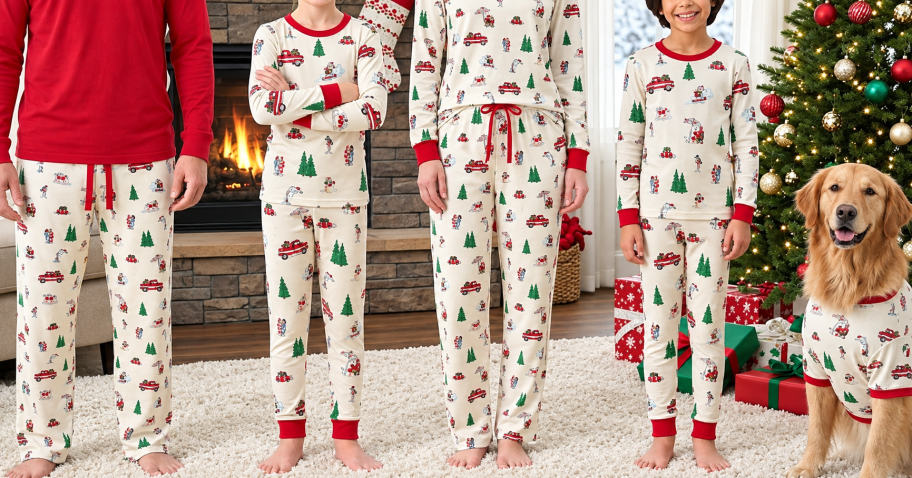 Matching Family Christmas Pajamas from $9.98 on SamsClub.com (Pet PJs Too!)