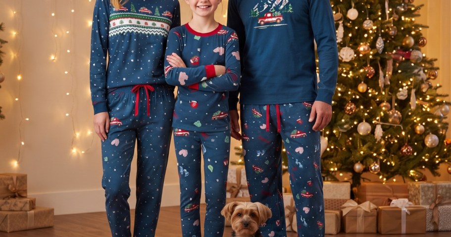 Sam’s Club Matching Family Christmas Pajamas from $9.98 (Even Pets!)