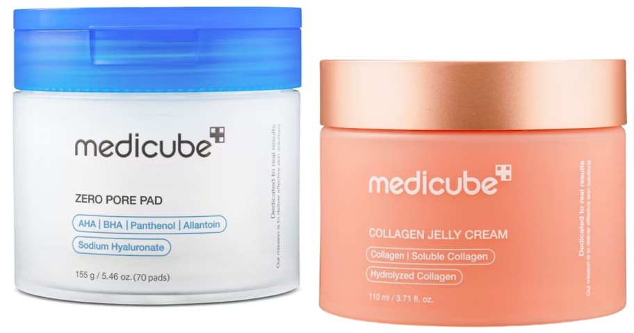 two Medicube skincare items