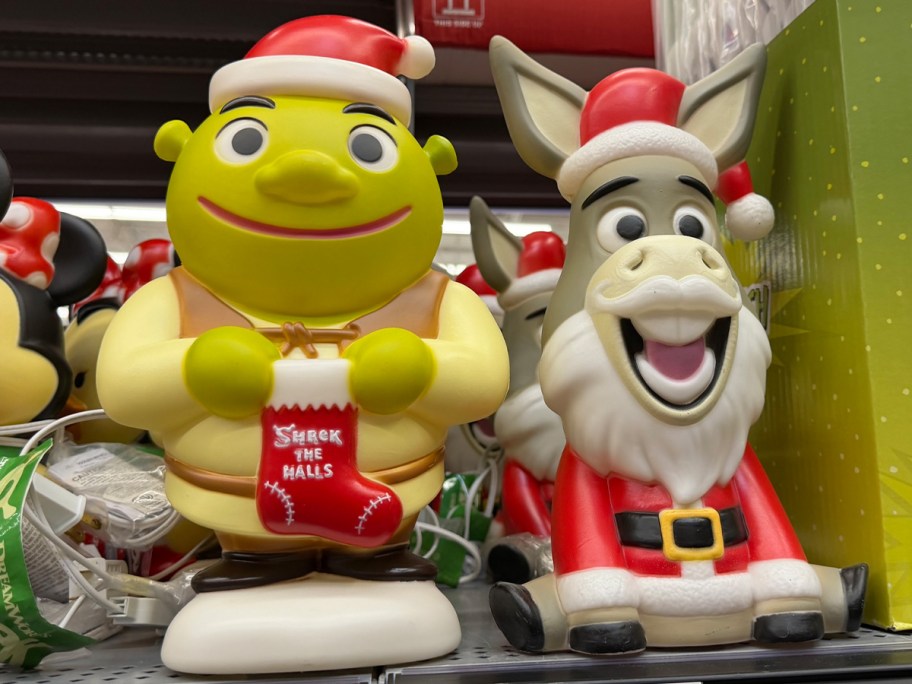 shrek and donkey blow molds 