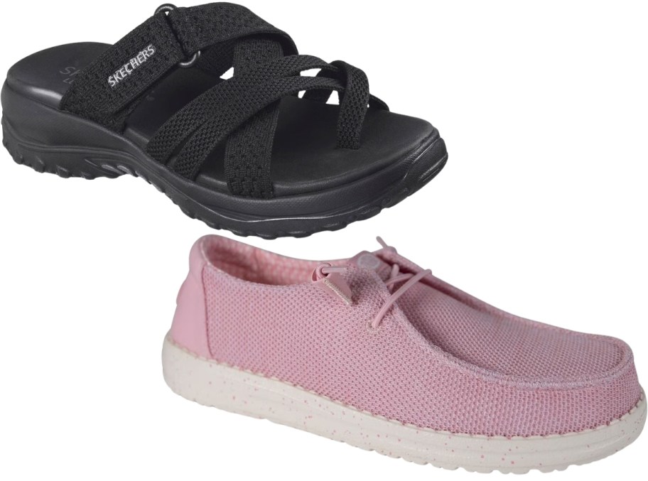 skechers womens sandal and heydufe shoe