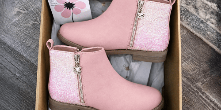 Girls Glitter Ankle Boots from $16 on Amazon (Reg. $27)