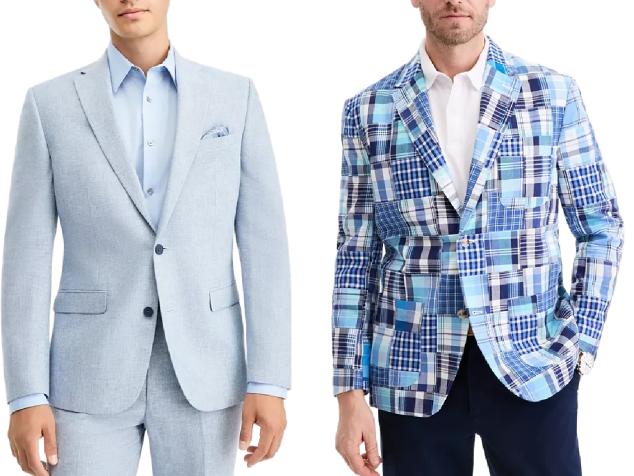 man in suit jacket and man in sportcoat