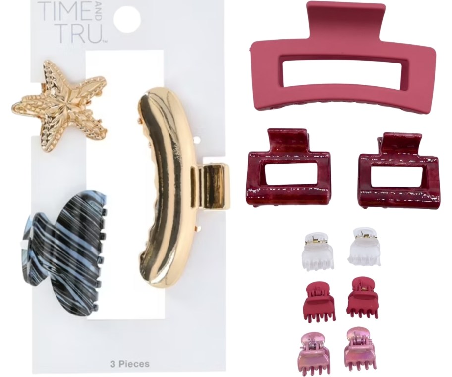 3-Piece and 8-piece hair clip sets