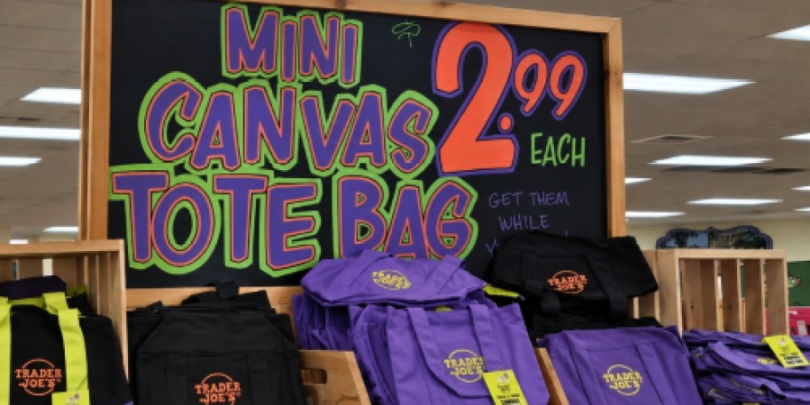 Trader Joe’s Viral Halloween Mini Tote Bags Return 9/30 for Just $2.99!