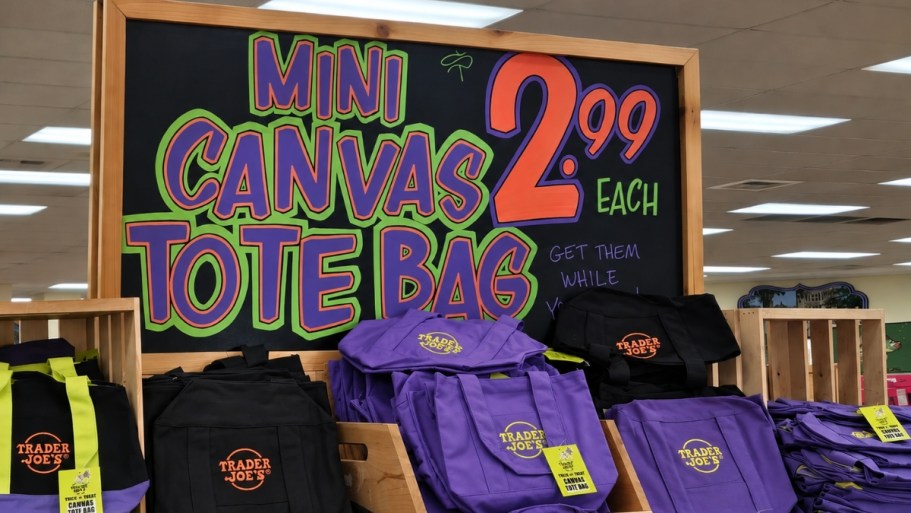 Trader Joe’s Viral Halloween Mini Tote Bags Return 9/30 for Just $2.99!
