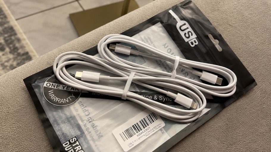 iPhone Fast Charging Lightning Cables 2-Pack Just $3 on Amazon