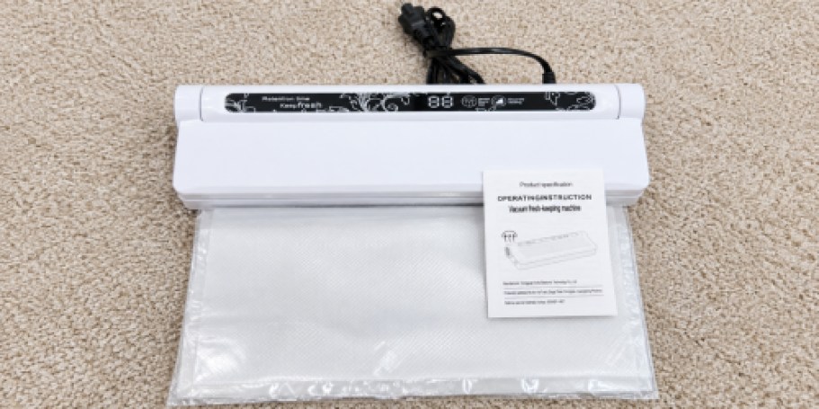 Compact Vacuum Sealer w/ Bags Just $11.99 on Amazon (Reg. $90)