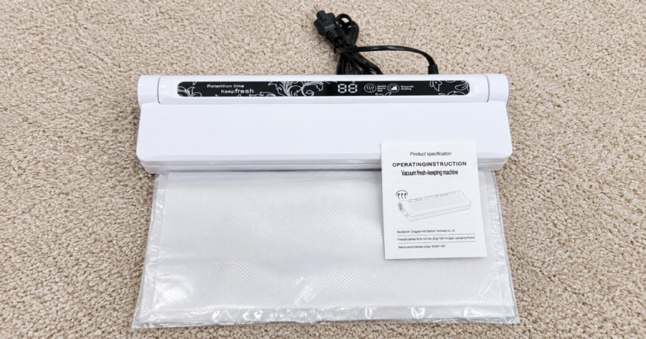 Compact Vacuum Sealer w/ Bags Just $11.99 on Amazon (Reg. $90)