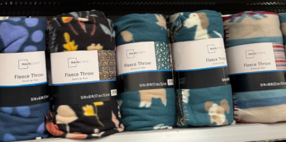 Mainstays Fleece Throw Blankets Only $3.97 on Walmart.com (Great for Donations!)