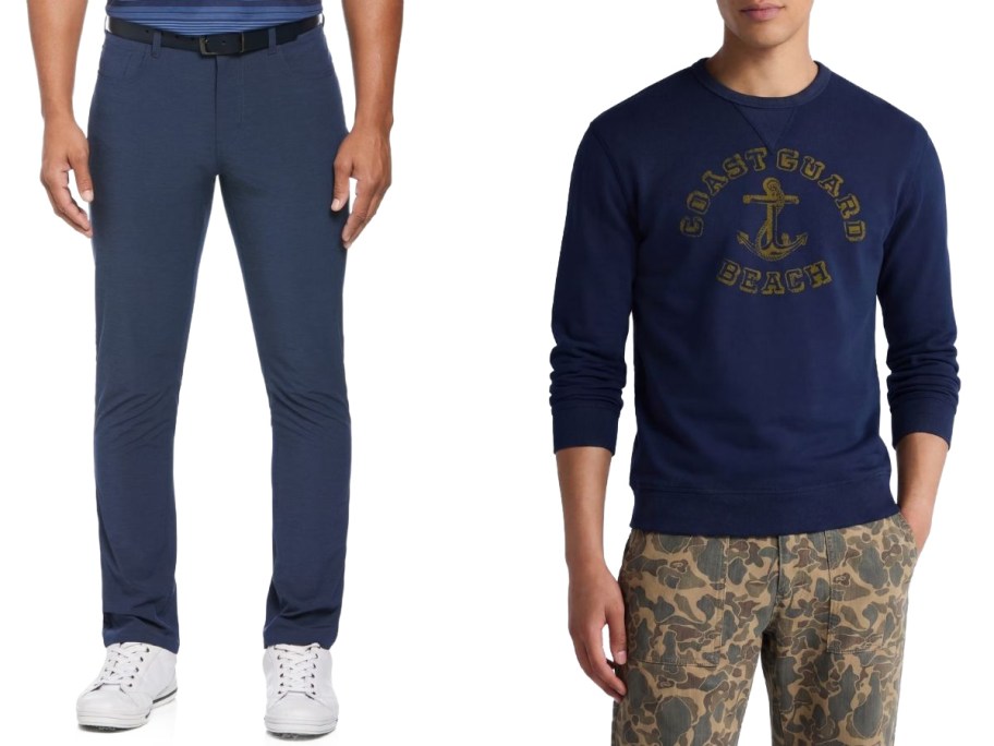 stock images of two men wearing walmart clothing