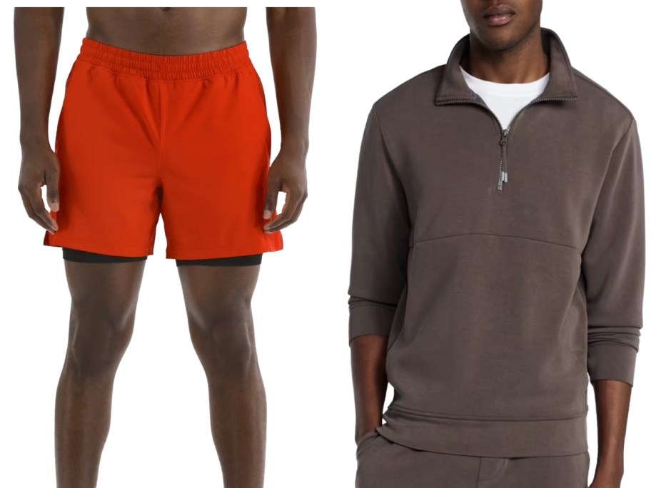 stock images of two men wearing walmart clothing