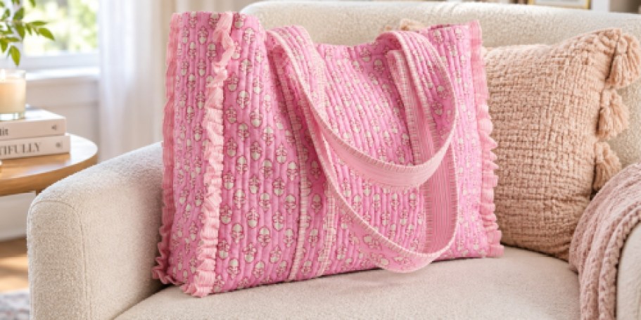 No Boundaries Quilted Tote Bags Under $20 on Walmart.com