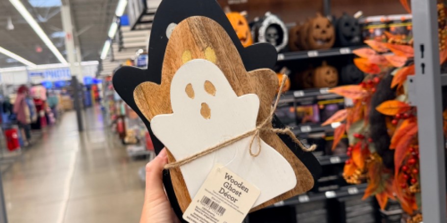 Adorable Wooden Ghost Decor Set Just $19.97 at Walmart