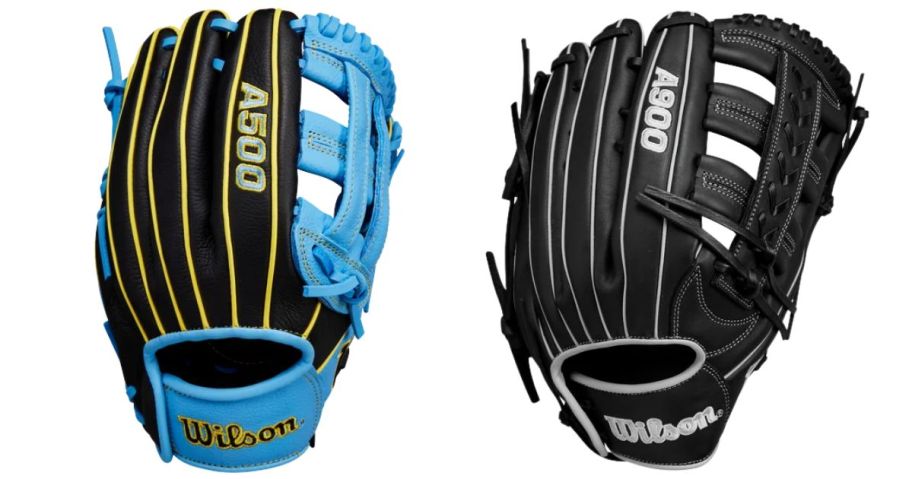 wilson infield and outfield gloves
