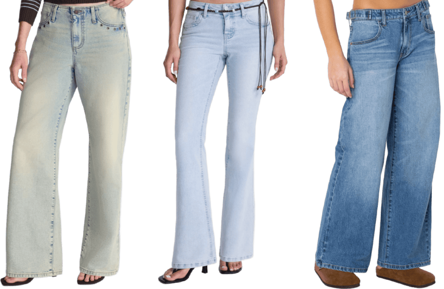 3 women in jeans