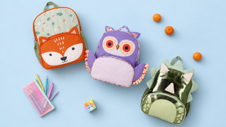three toddler backpacks