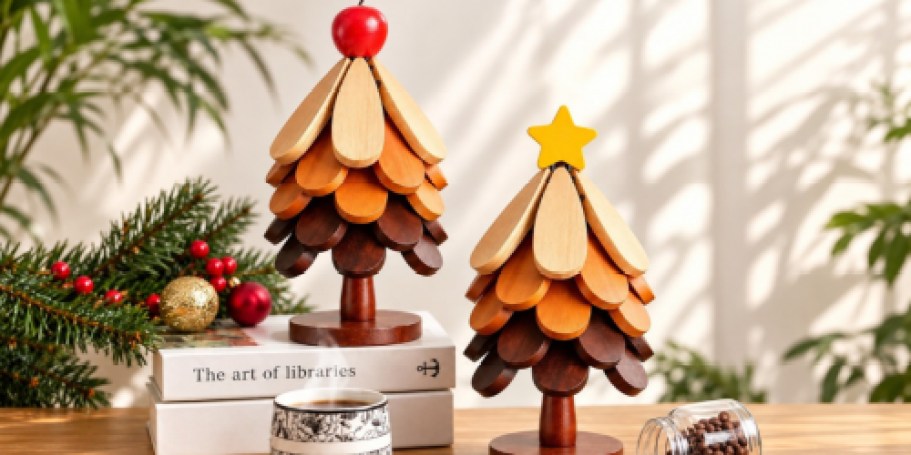Wooden Coaster & Trivet Trees from $9.99 on Amazon