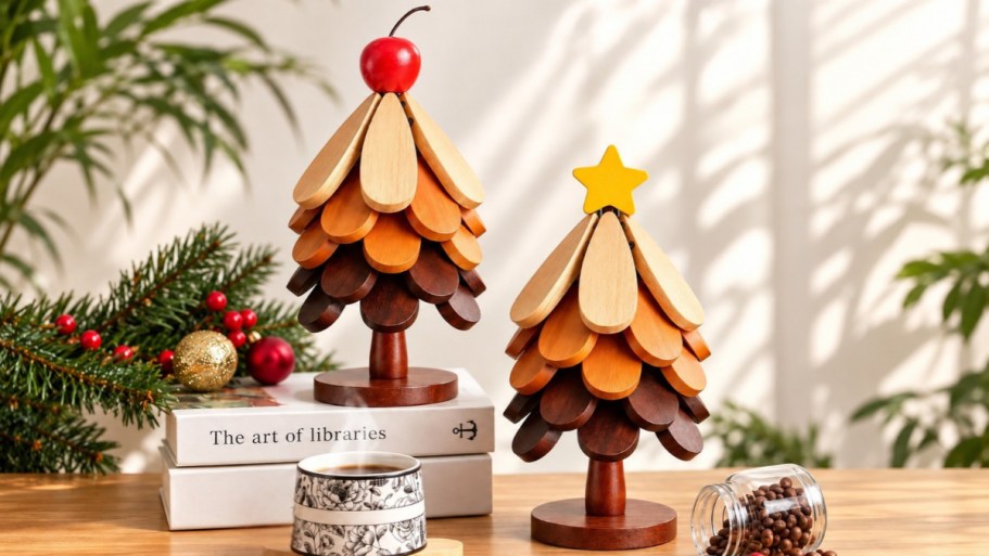 Wooden Coaster & Trivet Trees from $9.99 on Amazon