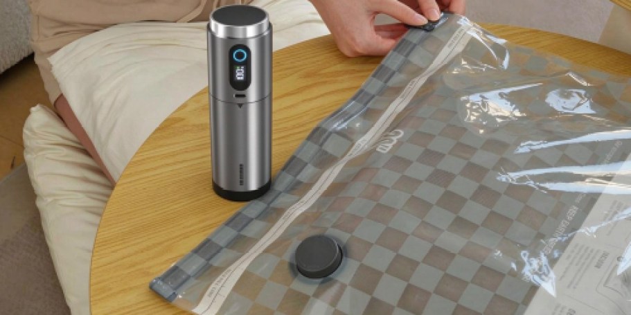 Travel Vacuum Bag Sets w/ Rechargeable Pump from $16.99 on Amazon (Reg. $37)