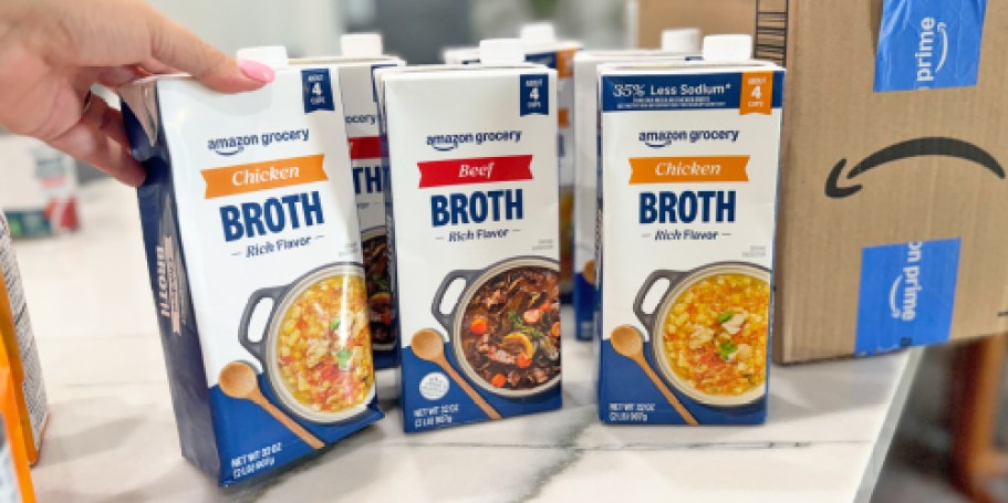 Amazon Grocery Broth 32oz ONLY 95¢ Shipped (Beef & Chicken Options!)