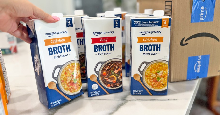 Amazon Grocery Broth 32oz ONLY 95¢ Shipped (Beef & Chicken Options!)