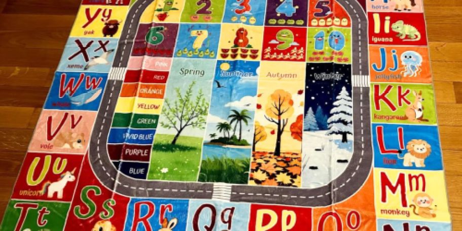 Educational Kids Washable Play Rug Just $23 Shipped on Amazon